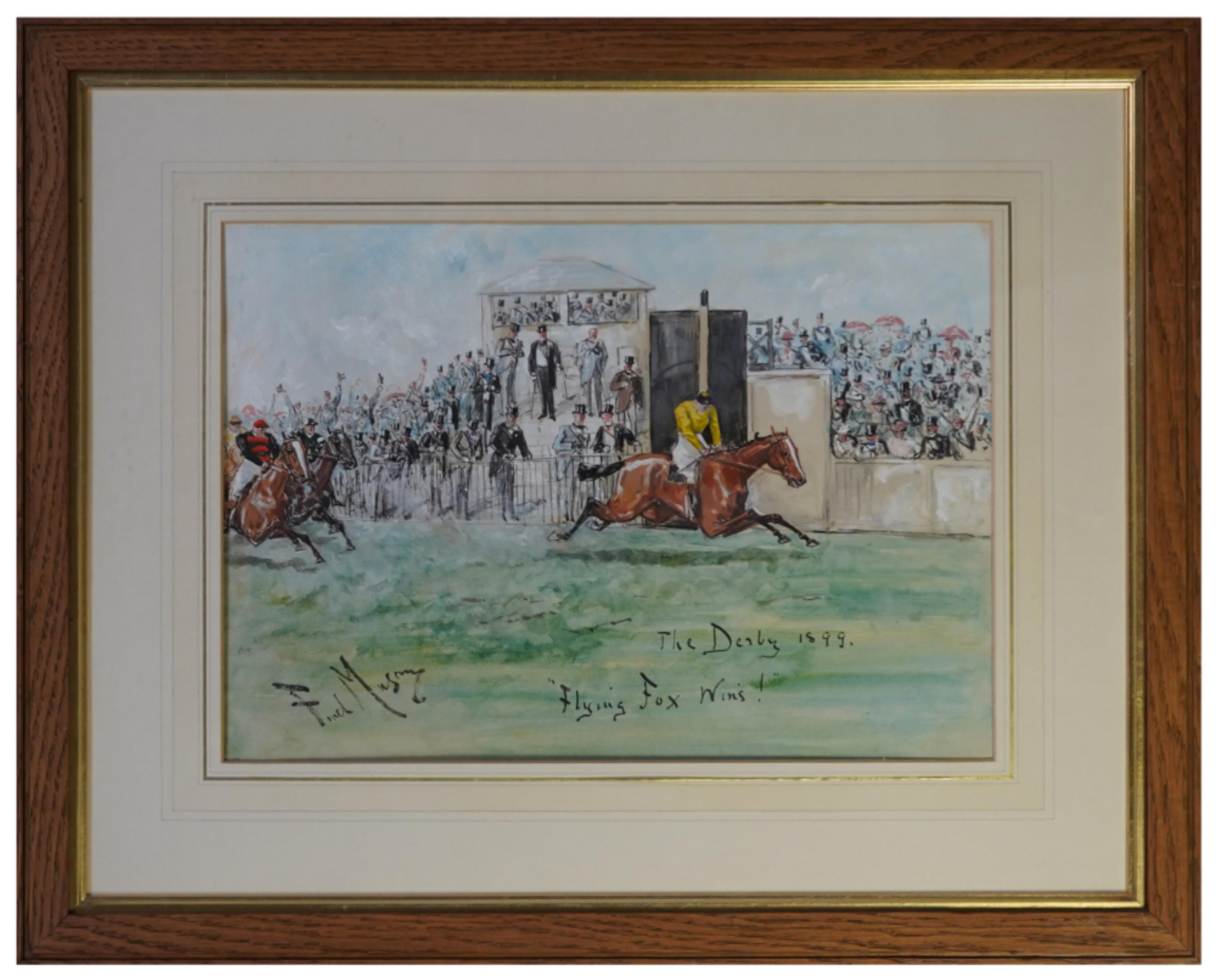 George Finch Mason, (1850-1915), 'Flying Fox Wins! The Derby 1899'